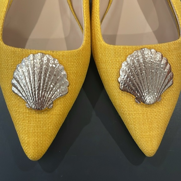 Jennifer Sumko x Antonio Melani Shell Sling Back Flats - Picture 4 of 11